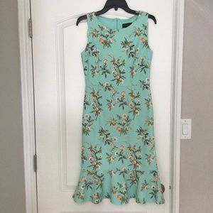 Stella&Julie Mint Floral Sleeveless Midi Dress size 6
